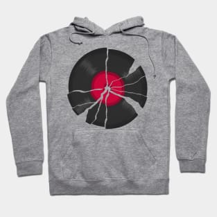 Broken LP Vinyl Record Hoodie